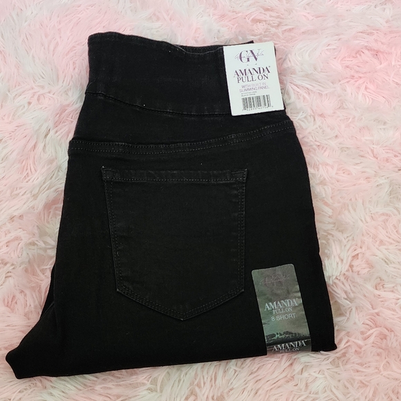 Gloria Vanderbilt Women's Amanda High Rise Regular Fit Jeans, size 8 short - Picture 4 of 13